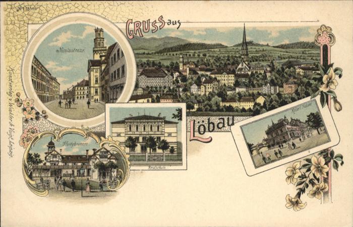 Loebau Sachsen Löbau Nicolaistrasse Honigbrunnen Reals