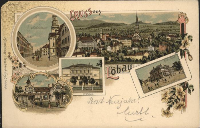 Loebau Sachsen Löbau Nicolaistrasse Postamt Honigbrunn