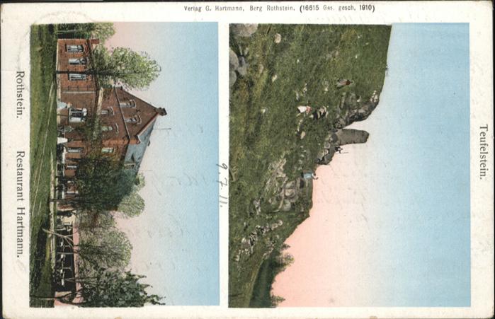 Rothstein Uebigau-Wahrenbrueck Rothstein Teufelstein Restaurant Hartma