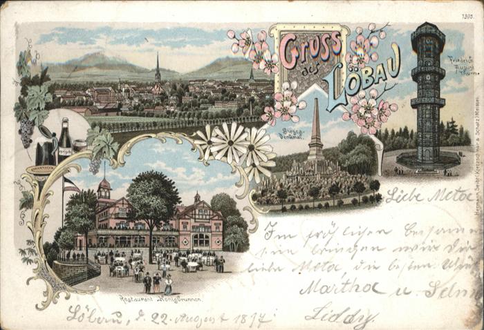 Loebau Sachsen Löbau Friedrich August Turm Restaurant