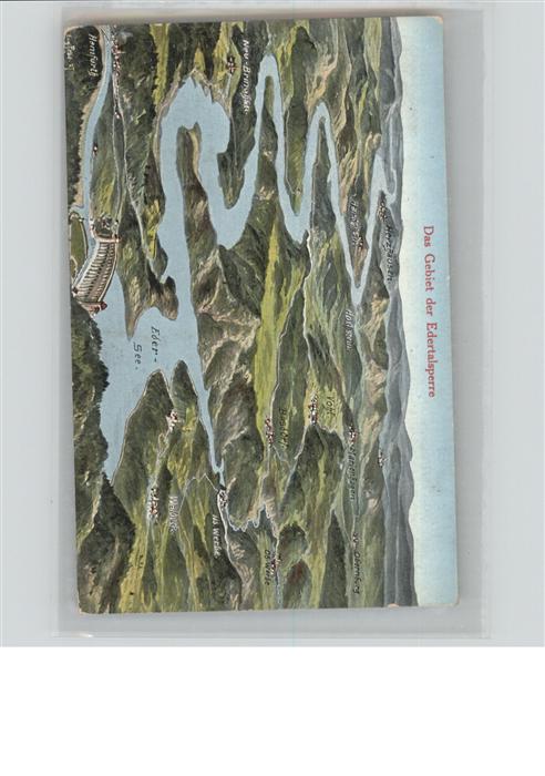 Sachsenhausen Waldeck Edertalsperre Fliegeraufnahme