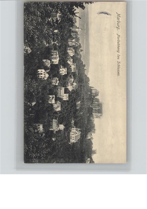 Marburg Lahn Marburg Nordabhang des Schlosses