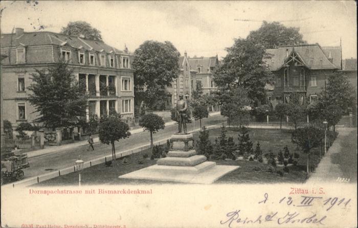 Zittau Dornspachstrasse Bismarckdenkmal