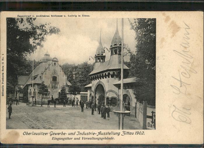 Zittau Oberlausitzer Gewerbeausstellung Eingan