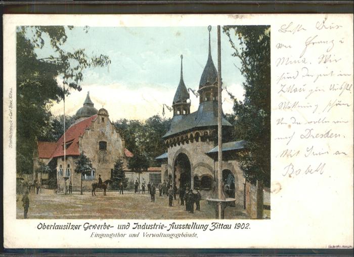Zittau Oberlausitzer Gewerbeausstellung Eingan