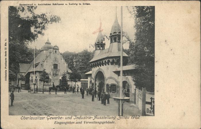 Zittau Oberlausitzer Gewerbeausstellung Eingan