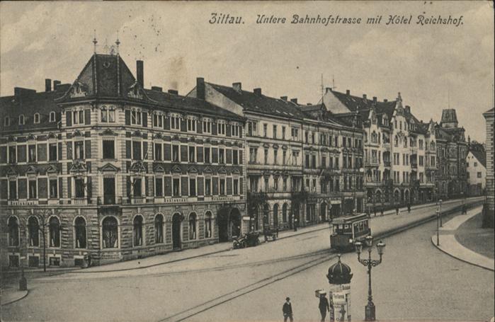 Zittau Bahnhofstrasse Hotel Reichshof Strassen