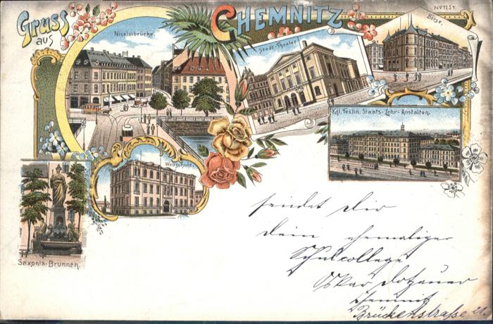 Chemnitz Nicolai Kirche Stadttheater Börse Websc