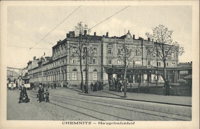 CHEMNITZ Sachsen Hauptbahnhof Strassenbahn