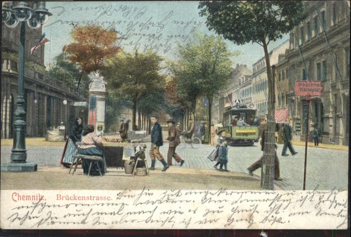 Chemnitz Brückenstrasse Strassenbahn