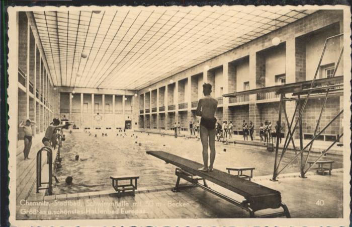 CHEMNITZ Sachsen Stadtbad Schwimmhalle