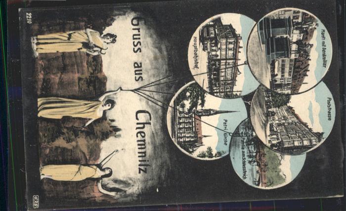 Chemnitz Markt Denkmäler Poststrasse Hauptbahnho