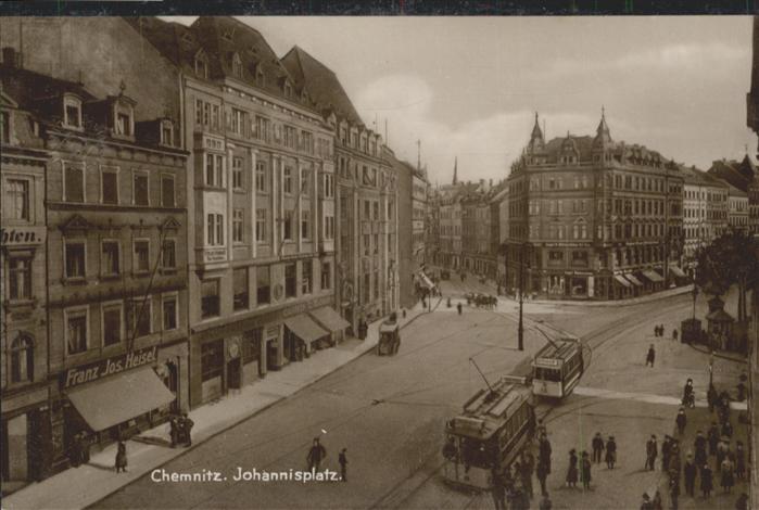 CHEMNITZ Sachsen Johannisplatz Strassenbahn