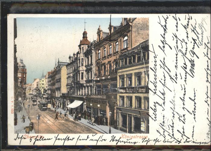 CHEMNITZ Sachsen Koenigstrasse Strassenbahn