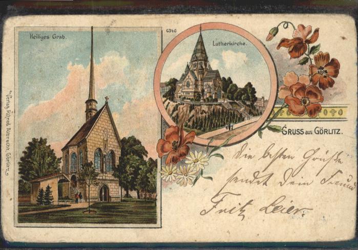 Goerlitz Sachsen Görlitz Heiliges Grab Luther Kirche  Bl