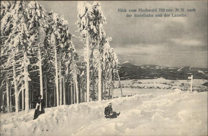 Lausche Rodelbahn Winter