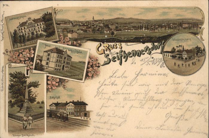 Seifhennersdorf Volksschule Krieger Denkmal Windmühlber