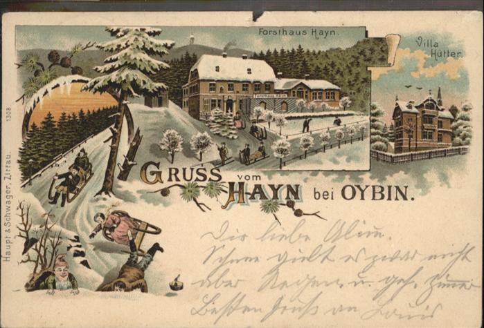 Oybin Forsthaus Hain Villa Hütter Schlitten