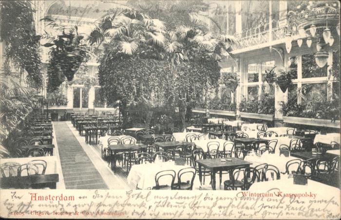 Amsterdam Niederlande Amsterdam Wintertuin Krasnapolsky