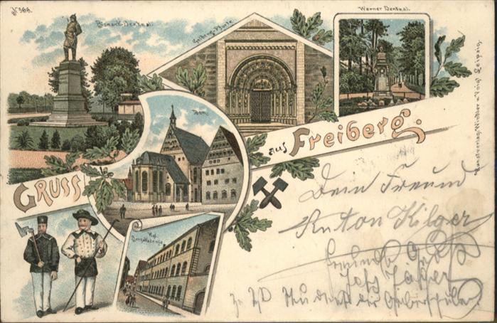 Freiberg Sachsen Dom Bergakademie Werner Denkmal