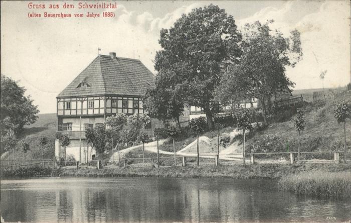 Freiberg Sachsen Schweinitztal Bauernhaus 1685