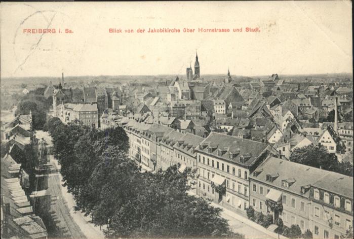 Freiberg Sachsen Hornstrasse Stadt