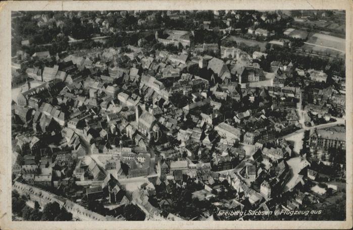 Freiberg Sachsen Fliegeraufnahme