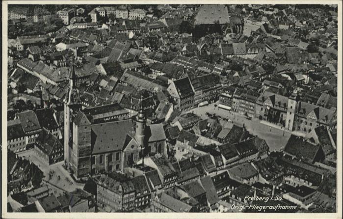 Freiberg Sachsen Fliegeraufnahme