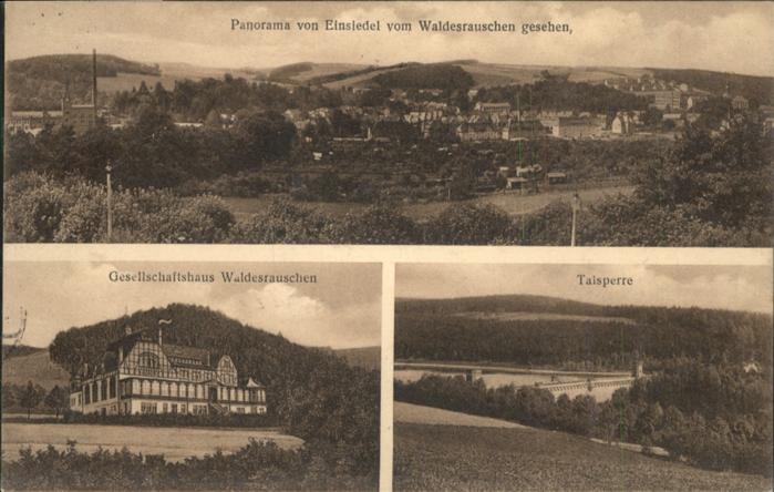 Einsiedel Chemnitz Gesellschaftshaus Waldesrauschen Talspe