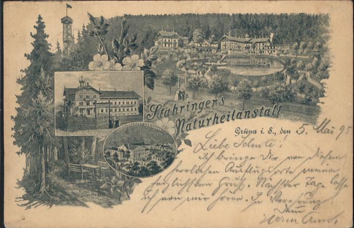 Gruena Sachsen Grüna_Chemnitz Naturheilanstalt Stahrin