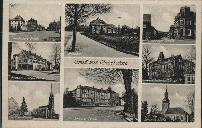 Oberfrohna Hindenburg-Schule Bahnhof Limbacher Str