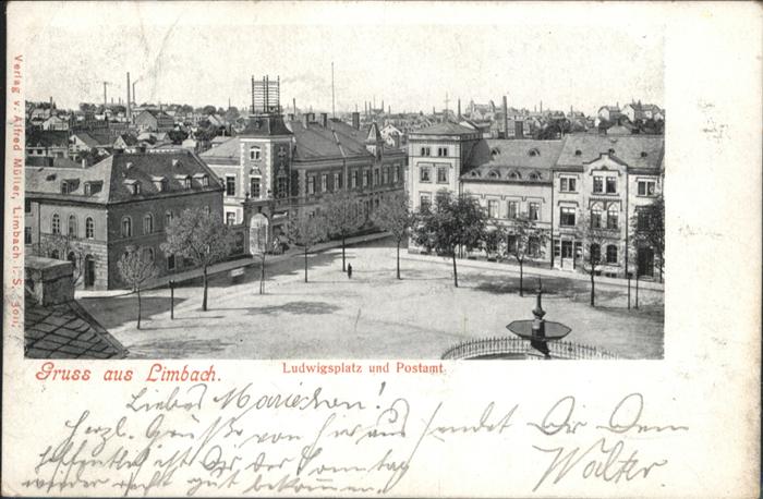 Limbach-Oberfrohna Ludwigsplatz Postamt