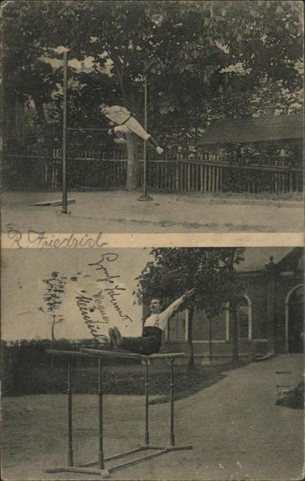 Oberfrohna [Stempelabschlag] Turnen Reck Barren