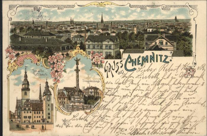 Chemnitz Rathaus Siegesdenkmal