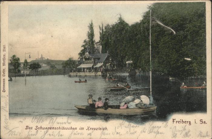 Freiberg Schwanenschlösschen Kreuzteich
