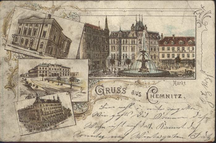 Chemnitz Markt Brunnen