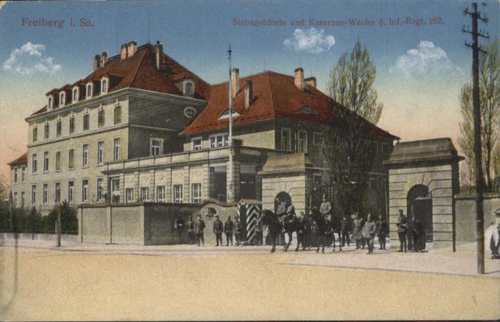 Freiberg Stabsgebäude Kasernen-Wache Infanterie-