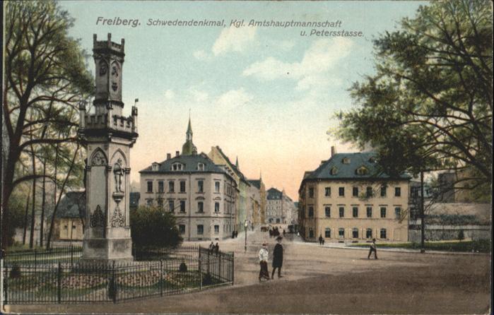 Freiberg Schwedendenkmal Kgl. Amtshauptmannschaf