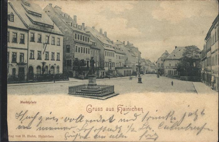Hainichen Sachsen Marktplatz