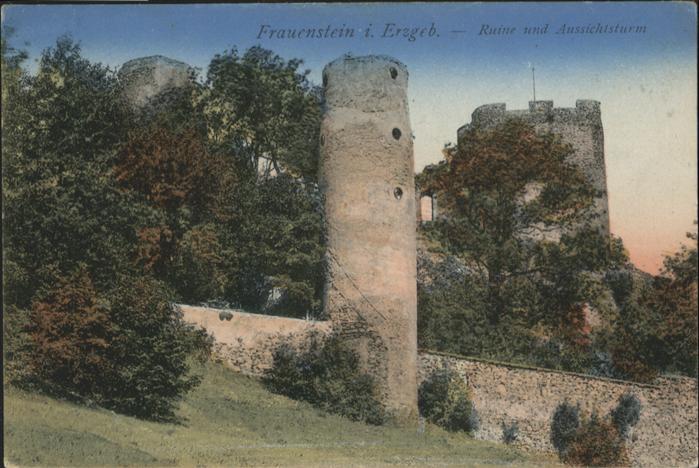 Frauenstein Sachsen Ruine Aussichtsturm