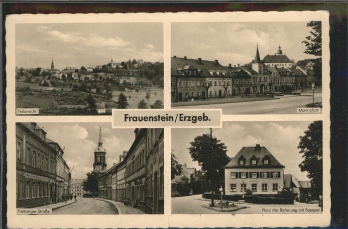 Frauenstein Sachsen Marktplatz Freiberger Strasse Platz der