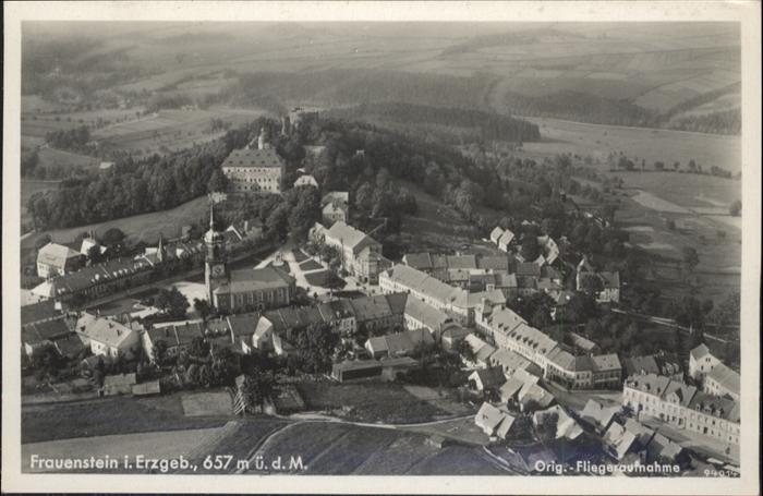 Frauenstein Sachsen Fliegeraufnahme