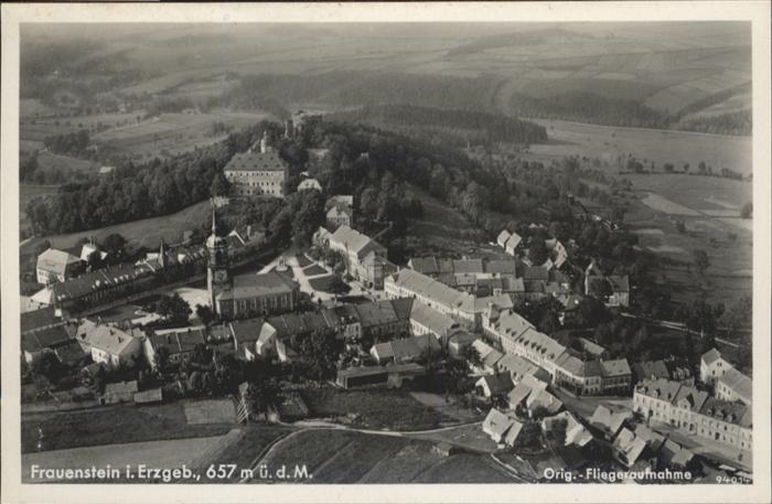 Frauenstein Sachsen Fliegeraufnahme