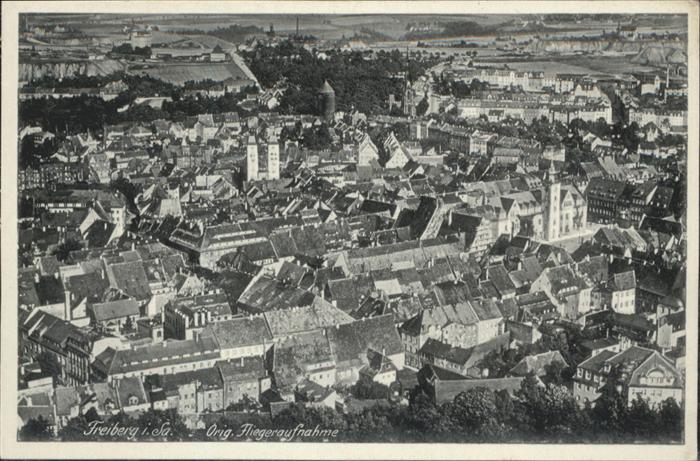 Freiberg Sachsen Fliegeraufnahme