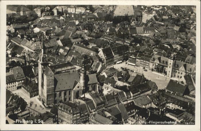 Freiberg Sachsen Fliegeraufnahme