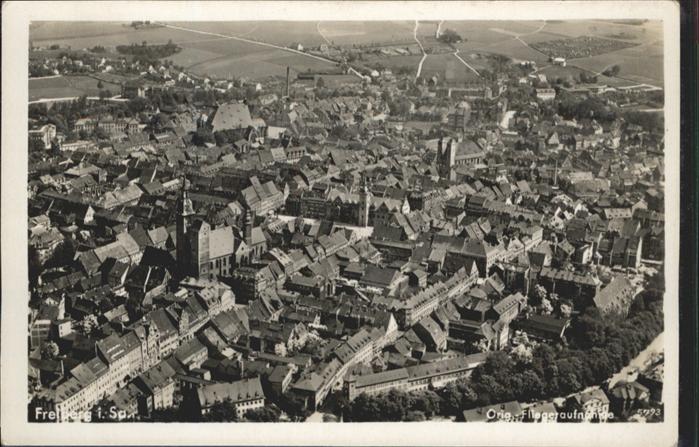 Freiberg Sachsen Fliegeraufnahme