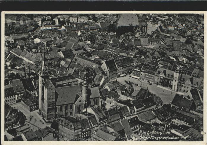 Freiberg Sachsen Fliegeraufnahme