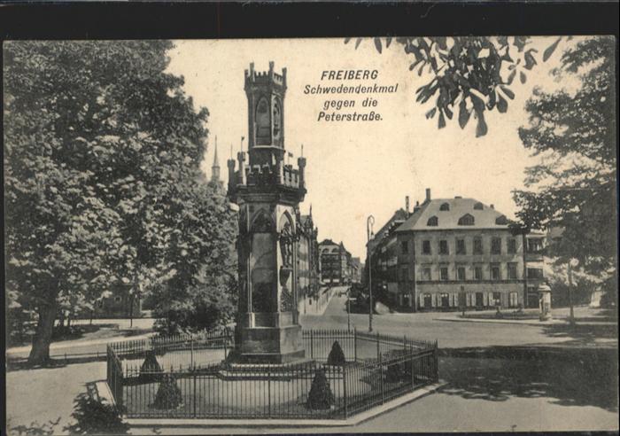 Freiberg Sachsen Schweden Denkmal Peterstrasse