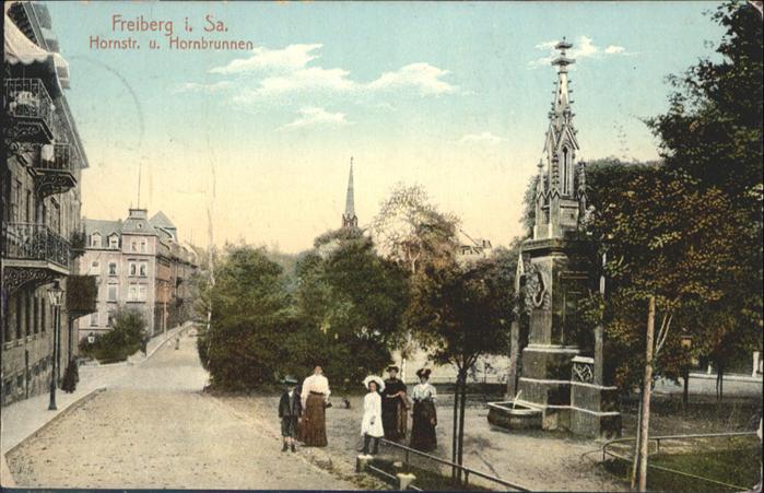 Freiberg Sachsen Hornstrasse Hornbrunnen