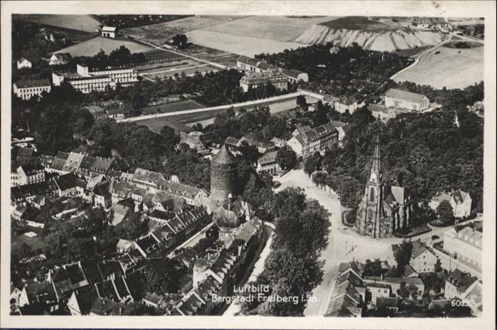 Freiberg Sachsen Fliegeraufnahme